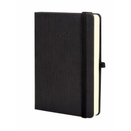 Finocam Agenda Anual Minimal Textura M4-118x168 mm 1Dp Negro 2025