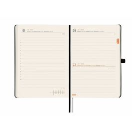 Finocam Agenda Anual Minimal Textura M4-118x168 mm 1Dp Negro 2025