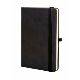 Finocam Agenda Anual Minimal Textura M4-118x168 mm Svh Negro 2025