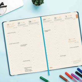 Finocam Agenda Anual Flexi Lisa Fa5-148x210 mm Svv Negro 2025