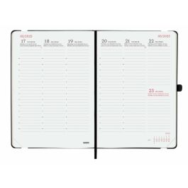 Finocam Agenda Anual Capri Fa5-148x210 mm Svv Negro 2025