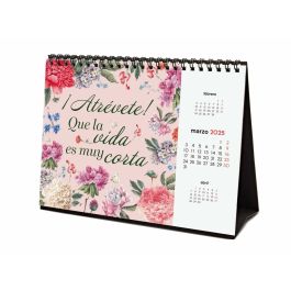 Finocam Calendario De Sobremesa Para Escribir S-210x150 mm Imágenes Frases Motivadoras 2025