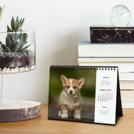 Finocam Calendario De Sobremesa Para Escribir S-210x150 mm Imágenes Cachorros 2025