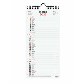 Finocam Calendario De Pared Para Escribir Largo S-110x235 mm Neutro 2025