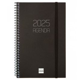 Finocam Agenda Anual Opaque Espiral E5-117x181 mm Svh Negro 2025