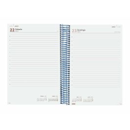 Finocam Agenda Anual Year Espiral E11-165x242 mm 1Dp Azul 2025