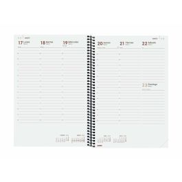 Finocam Agenda Anual Year Espiral E11-165x242 mm Svv Negro 2025