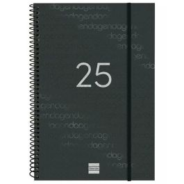 Finocam Agenda Anual Year Espiral E11-165x242 mm Svv Negro 2025