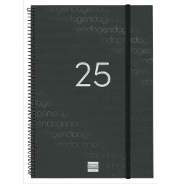 Finocam Agenda Anual Year Espiral E40-210x297 mm Svv Negro 2025