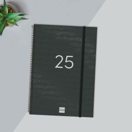 Finocam Agenda Anual Year Espiral E40-210x297 mm Svv Negro 2025