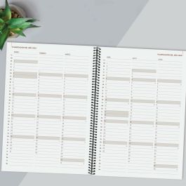 Finocam Agenda Anual Year Espiral E40-210x297 mm Svv Negro 2025