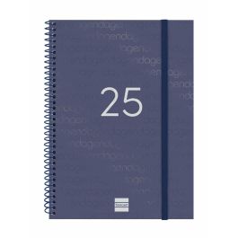 Finocam Agenda Anual Year Espiral E10-155x212 mm Svv Azul 2025