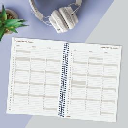 Finocam Agenda Anual Year Espiral E10-155x212 mm Svv Azul 2025