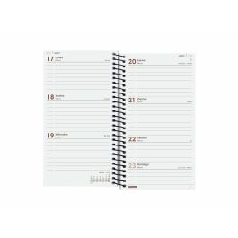 Finocam Agenda Anual Year Espiral E9-94x171 mm Svh Negro 2025