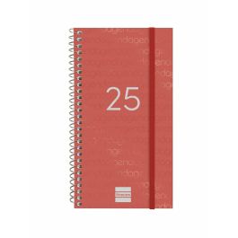 Finocam Agenda Anual Year Espiral E9-94x171 mm Svh Rojo 2025