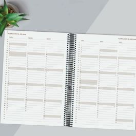 Finocam Agenda Anual Year Espiral E40-210x297 mm 1Dp Negro 2025