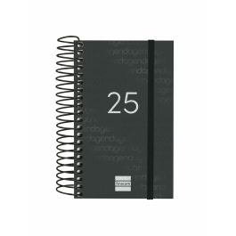 Finocam Agenda Anual Year Espiral E3-79x127 mm 1Dp Negro 2025