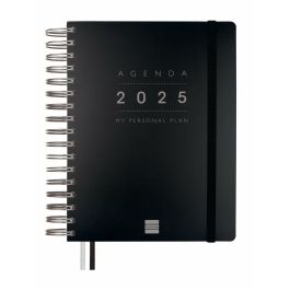 Finocam Agenda Anual Tempus Espiral 4º-155x217 mm 1Dp Negro 2025