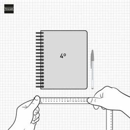 Finocam Agenda Anual Tempus Espiral 4º-155x217 mm 1Dp Negro 2025