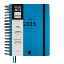 Finocam Agenda Anual Tempus Espiral 4º-155x217 mm 1Dp Azul 2025