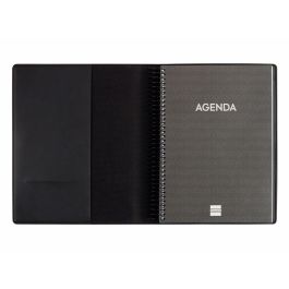 Finocam Agenda Anual Duoband Con Bloc De Notas E10-155x212 mm 1Dp Negro 2025