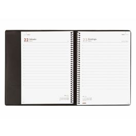 Finocam Agenda Anual Duoband Con Bloc De Notas E10-155x212 mm 1Dp Negro 2025