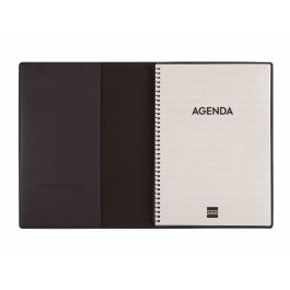 Finocam Agenda Anual Duoband Con Bloc De Notas E10-155x212 mm Svh Negro 2025