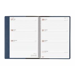 Finocam Agenda Anual Duoband Con Bloc De Notas E10-155x212 mm Svh Azul 2025