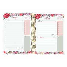 Finocam Agenda Anual Cloe Espiral E10-155x212 mm 1Dp Negro 2025