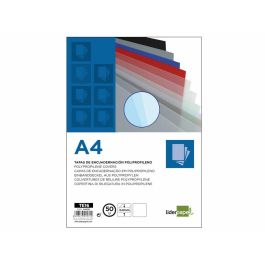 Set de tapas Liderpapel TE16 Plástico Transparente A4 (50 Unidades)