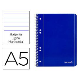 Cuaderno Liderpapel BJ04 Azul A5 80 Hojas Precio: 6.95000042. SKU: B17ETX5S2P
