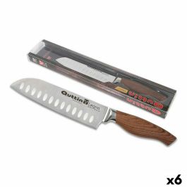 Cuchillo de Cocina Quttin Santoku Legno 17 cm (6 Unidades)