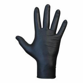 Guantes de nitrilo JUBA Agility Grip Negro Sin polvo 50 Unidades