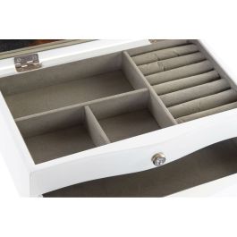 Caja-Joyero DKD Home Decor Blanco Madera MDF 28 x 17 x 10 cm