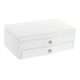Caja-Joyero DKD Home Decor Blanco Madera MDF 28 x 17 x 10 cm