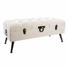 Banqueta DKD Home Decor Beige Metal Madera MDF 30 x 40 cm 101 x 42 x 43 cm Precio: 135.49999991. SKU: B16QB8DCT7