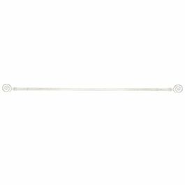 Barra Cortina Basicos DKD Home Decor Blanco Dorado 16 x 16 x 120 cm (4 Unidades)