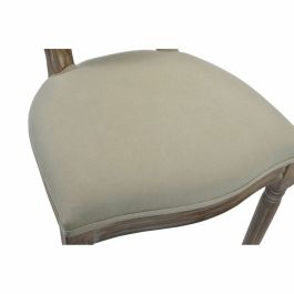 DKD Home Decor Silla Tradicional Versailles Lino Rubberwood Beige 44x96x50 cm Altura Asiento 50cm (2 Unidades) DKD Home Decor Silla Tradicional Versailles Lino Rubberwood Beige 44x96x50 cm Altura Asiento 50cm (2 Unidades)