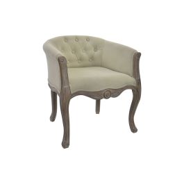 Sillón DKD Home Decor Marrón Beige Madera Madera de caucho Plástico Natural 61 x 61 x 69 cm Precio: 399.99000008. SKU: B1JWLLSC9G