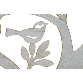 Decoracion Pared Indio DKD Home Decor Blanco 1 x 100 x 100 cm (2 Unidades)