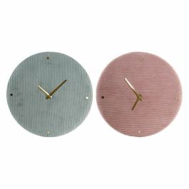 Reloj de Pared DKD Home Decor Verde Rosa 40,5 x 5,5 x 40,5 cm (2 Unidades) Precio: 19.34064. SKU: S3009880