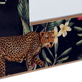 Marco de Fotos DKD Home Decor Leopardo Cristal Colonial Madera MDF (23 x 1 x 28 cm)