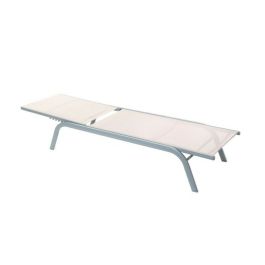 Tumbona Terraza Y Jardin DKD Home Decor Gris Claro 58 x 98 x 191 cm