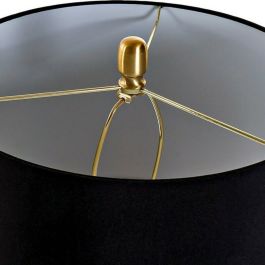 Lámpara de Mesa DKD Home Decor Metal Tela Cristal Chic (35 x 35 x 70 cm)