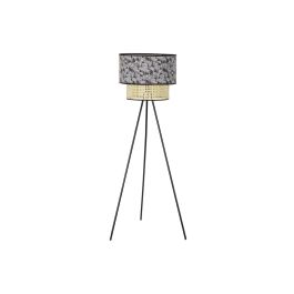 Lámpara de Pie DKD Home Decor Natural Negro Metal Palmeras Poliéster Colonial (60 x 60 x 129 cm) Precio: 62.429103. SKU: S3031124