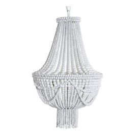 Lámpara de Techo DKD Home Decor Blanco Metal Plástico Madera MDF 40 W 220 V 40 x 40 x 60 cm Precio: 139.341664. SKU: B1HS2ZYSNT