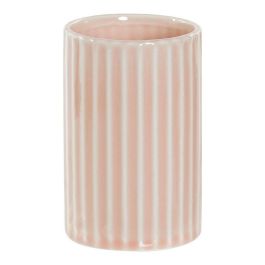 Portacepillos de Dientes DKD Home Decor Rosa Plástico Gres 7,2 x 7,2 x 11,5 cm Precio: 2.43936. SKU: S3014696