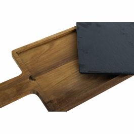 Tabla de cortar DKD Home Decor Pizarra Acacia (40 x 19 x 1.5 cm)