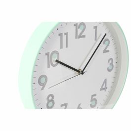 Reloj de Pared DKD Home Decor Rosa Verde PVC (30 x 4.5 x 30 cm) (2 pcs)