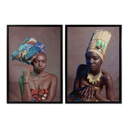 Cuadro DKD Home Decor African Art 65 x 3,5 x 90 cm Colonial Africana Lacado (2 Unidades) Precio: 79.9499998. SKU: S3013503